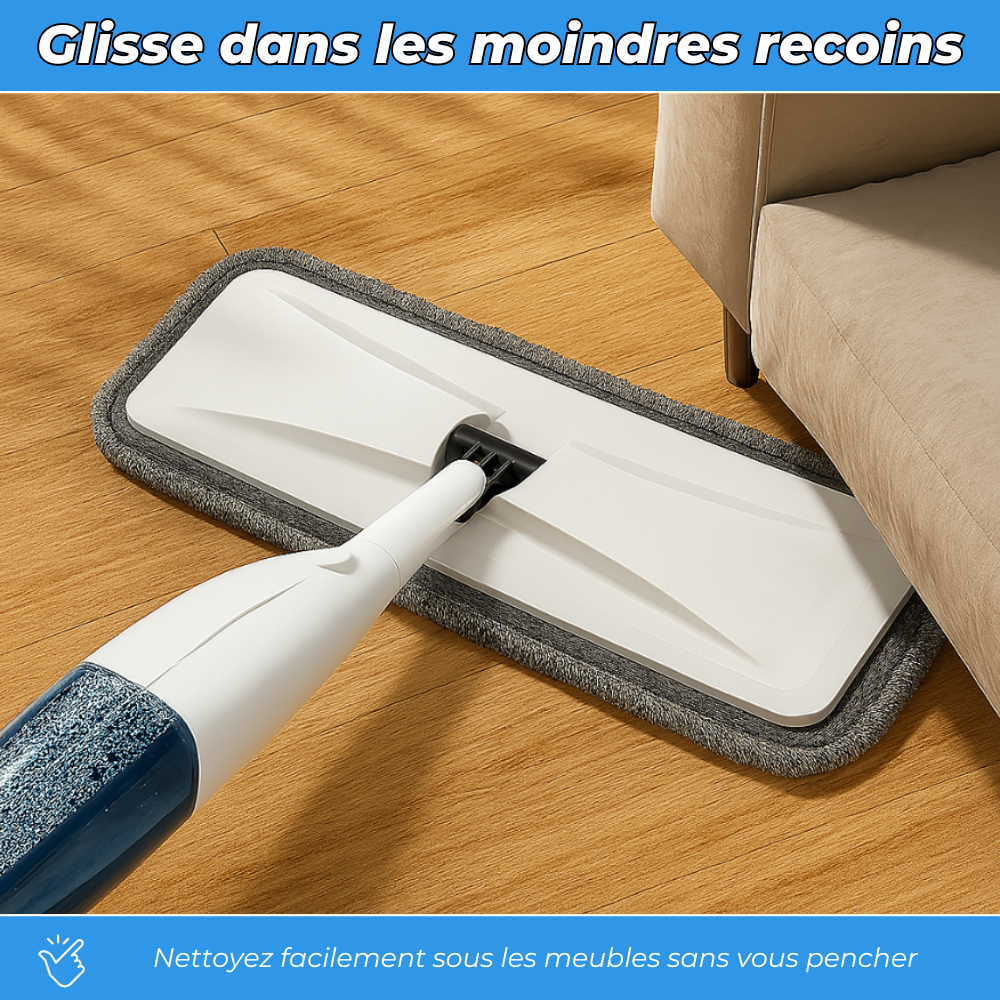 VaporiPro - Balai vaporisateur avec tampon microfibre