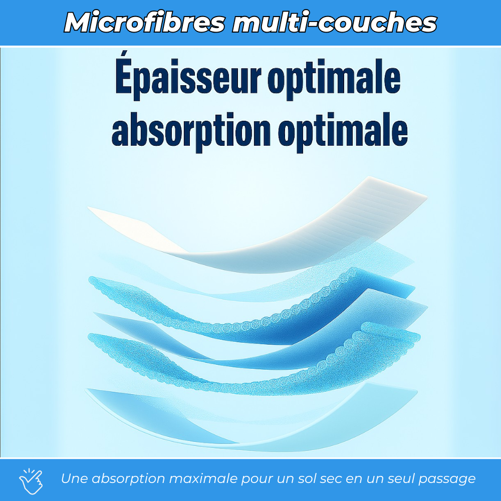 VaporiPro - Balai vaporisateur avec tampon microfibre
