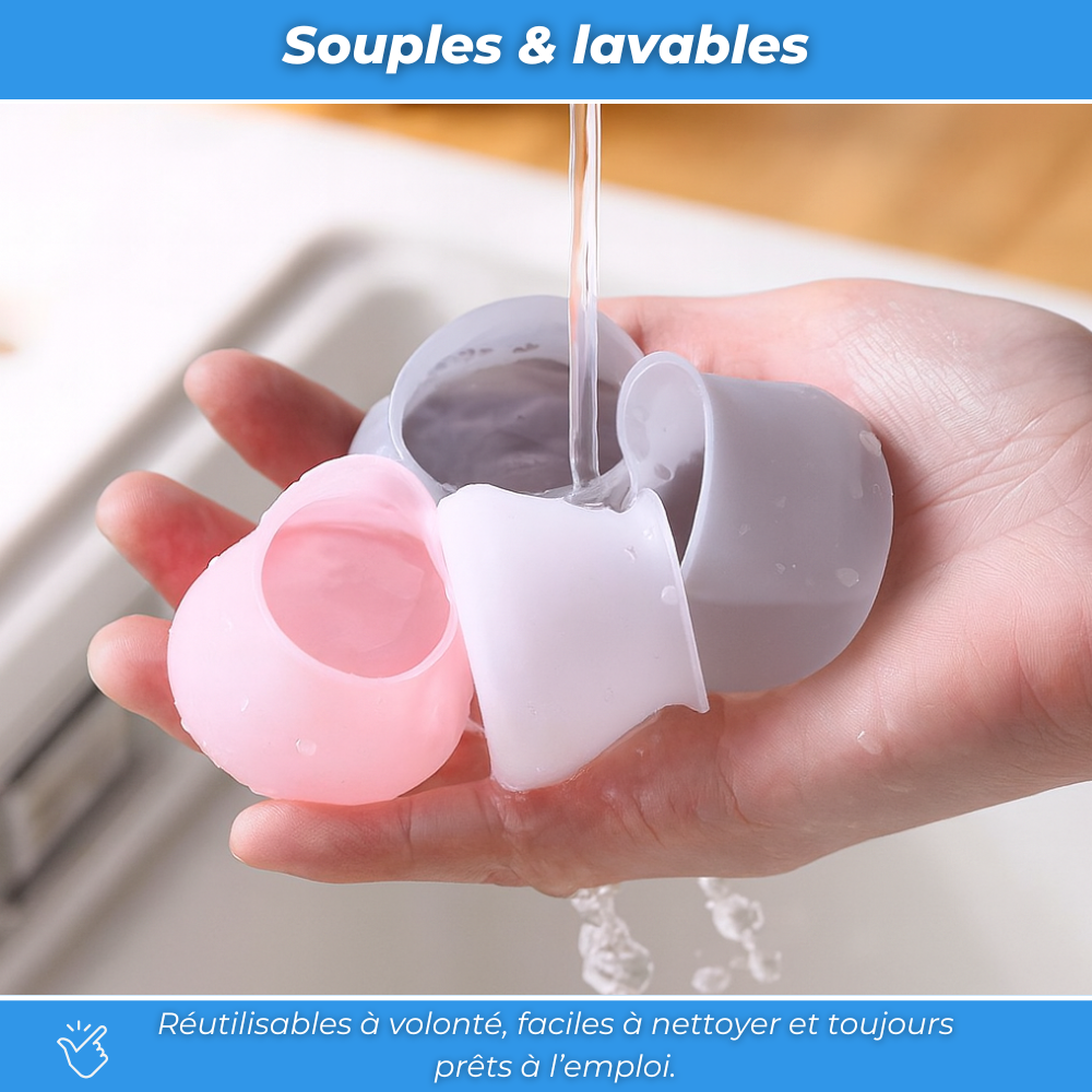 Patins de Protection pour Pieds de Chaises en Silicone