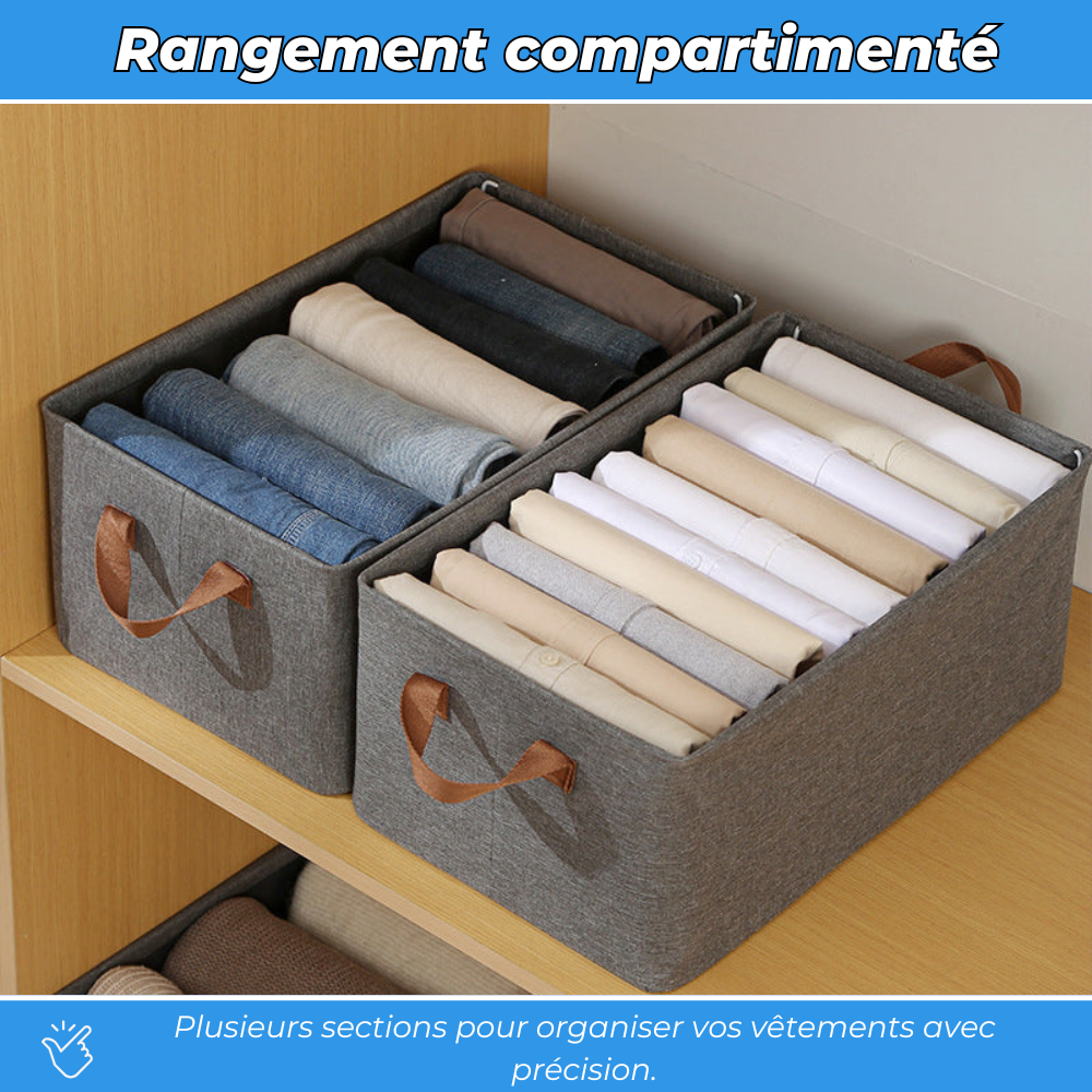 FlexiBox - Rangement pliable en tissu renforcé