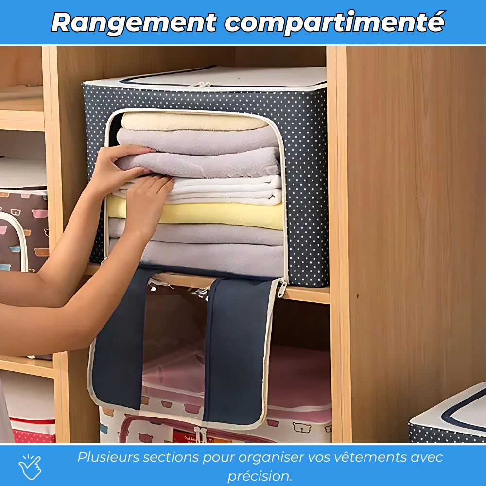 FlexiBox - Rangement Grande Capacité en tissu renforcé