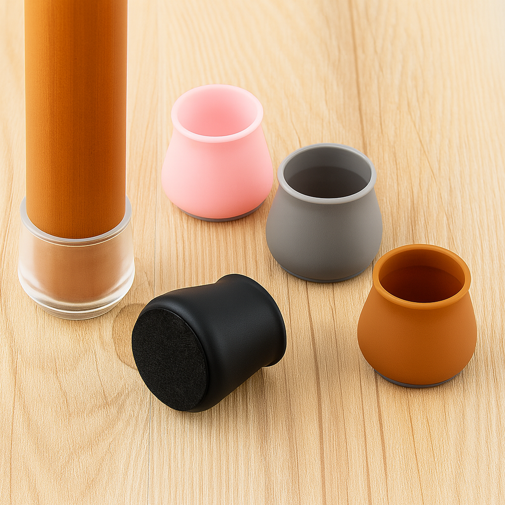 Patins de Protection pour Pieds de Chaises en Silicone