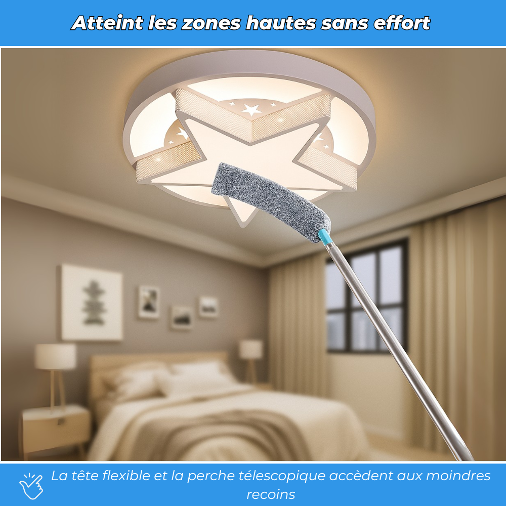 FlexiClean Pro - Brosse rétractable en microfibre