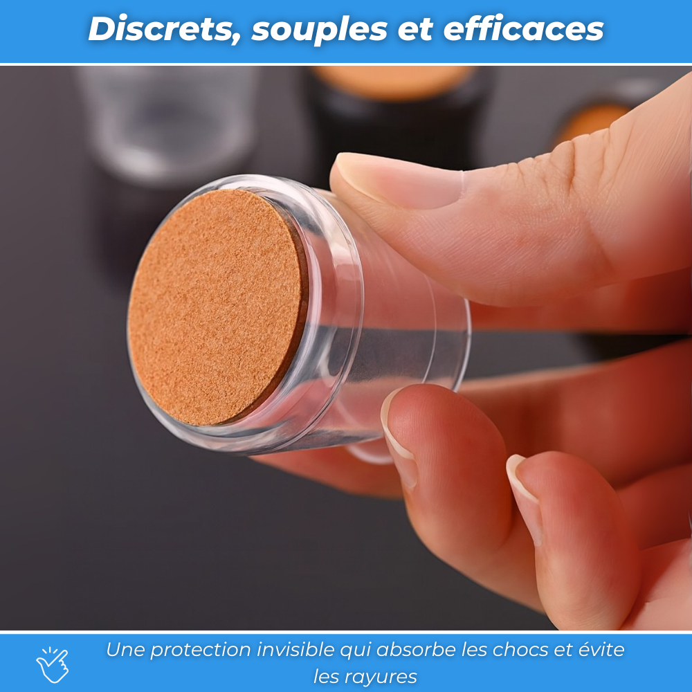 Patins de Protection pour Pieds de Chaises en Silicone