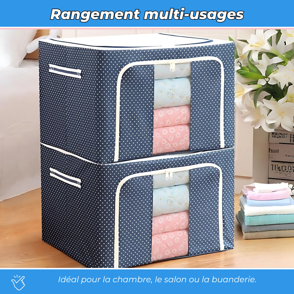 FlexiBox - Rangement Grande Capacité en tissu renforcé