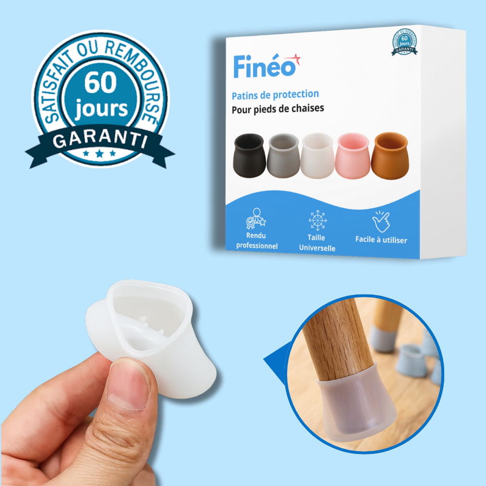 Patins de Protection pour Pieds de Chaises en Silicone