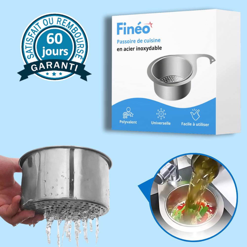 Passoire de cuisine en acier inoxydable