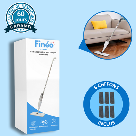 VaporiPro - Balai vaporisateur avec tampon microfibre