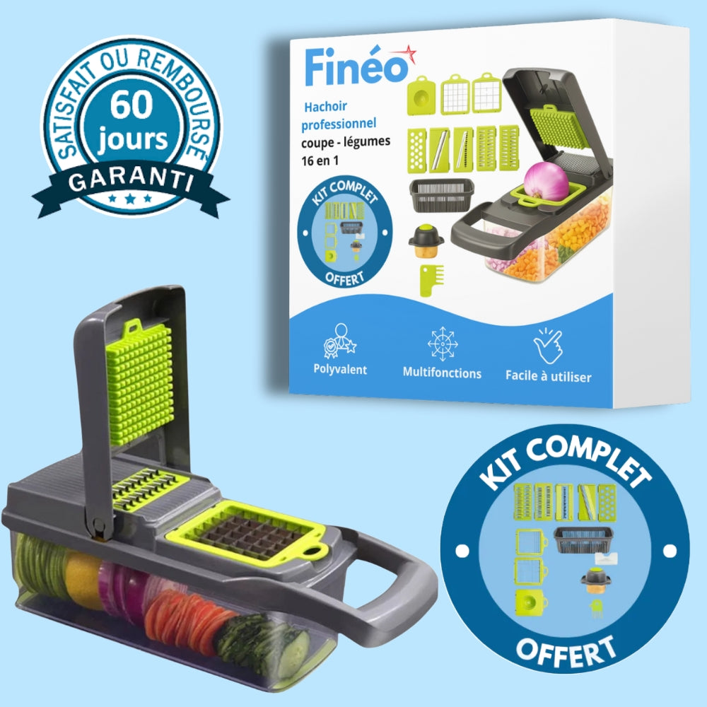 Hachoir professionnel - Coupe légumes 16 en 1