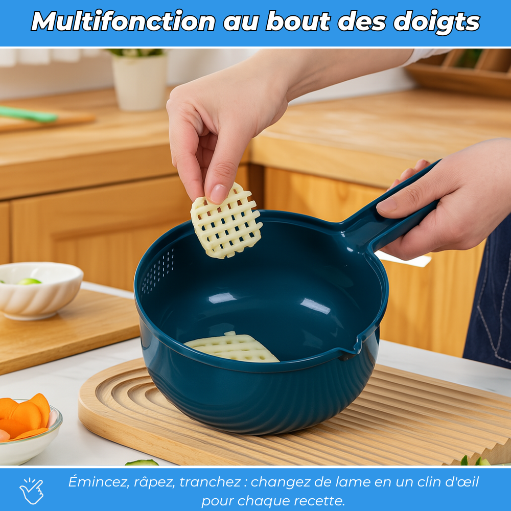 Hachoir et Coupe-Légumes Ultra Polyvalent 12 en 1
