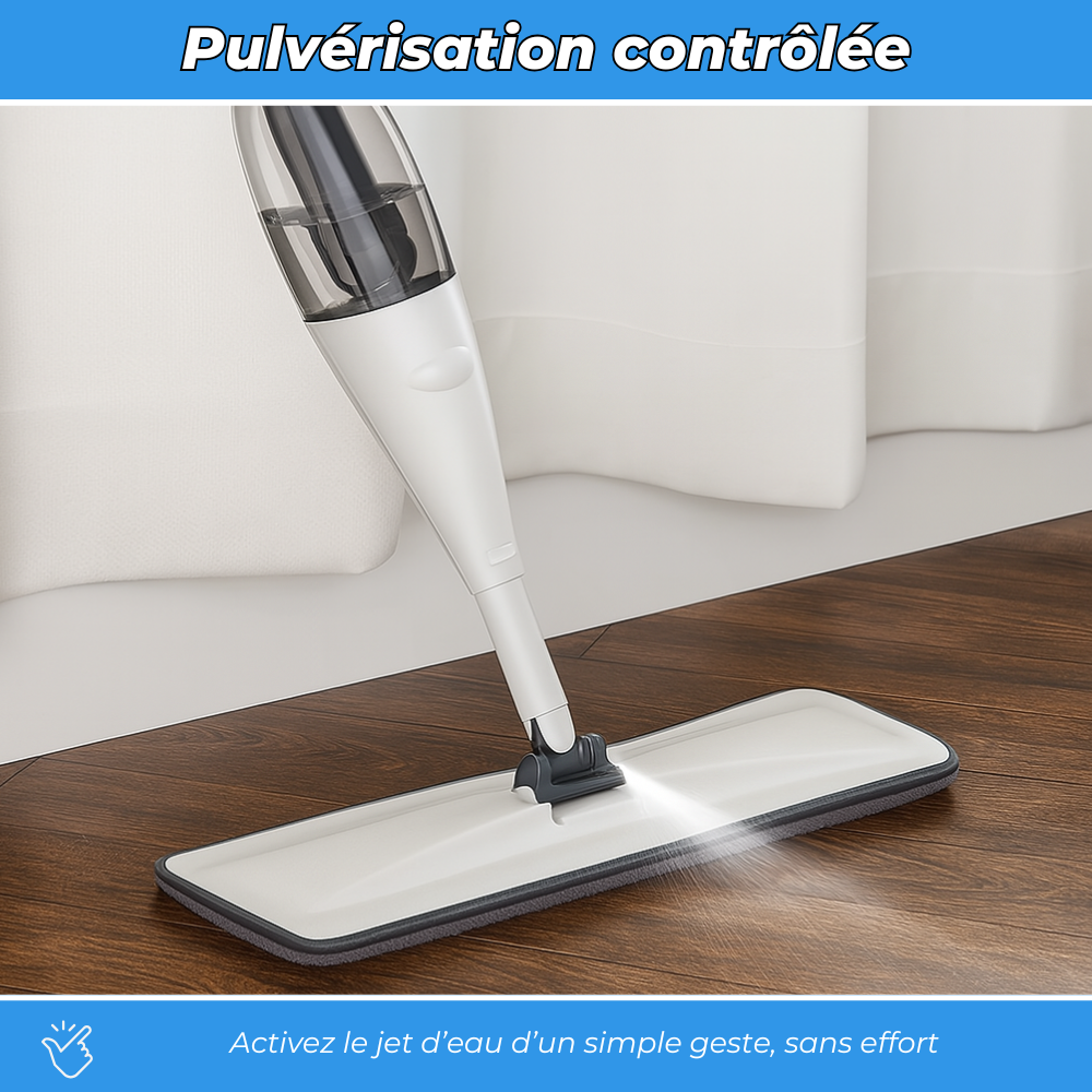VaporiPro - Balai vaporisateur avec tampon microfibre