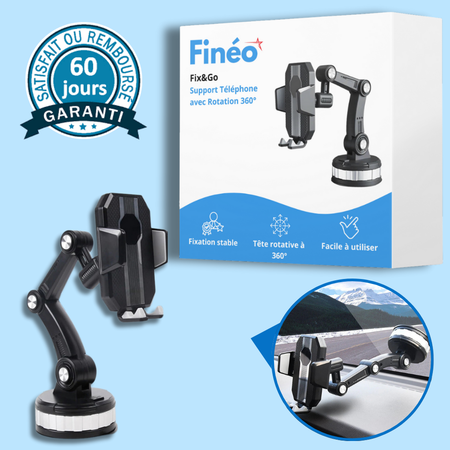 Fix&Go - Support Téléphone avec Rotation 360°